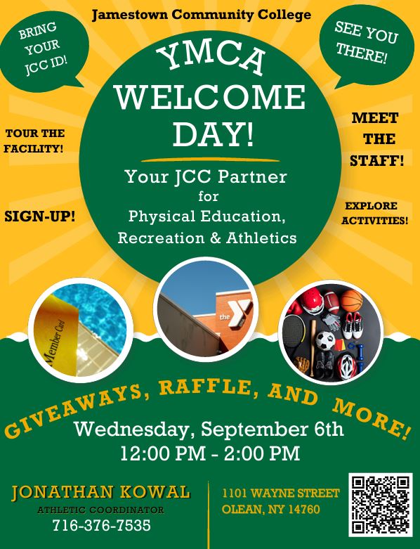 YMCA welcome day flyer