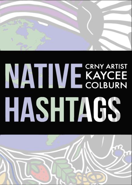 Native Hashtags exhibition graphic