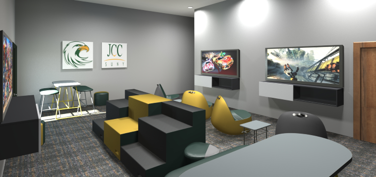 SUNY JCC eSports stadium rendering